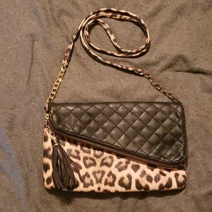 Leopard print Jessica Simpson crossbody purse